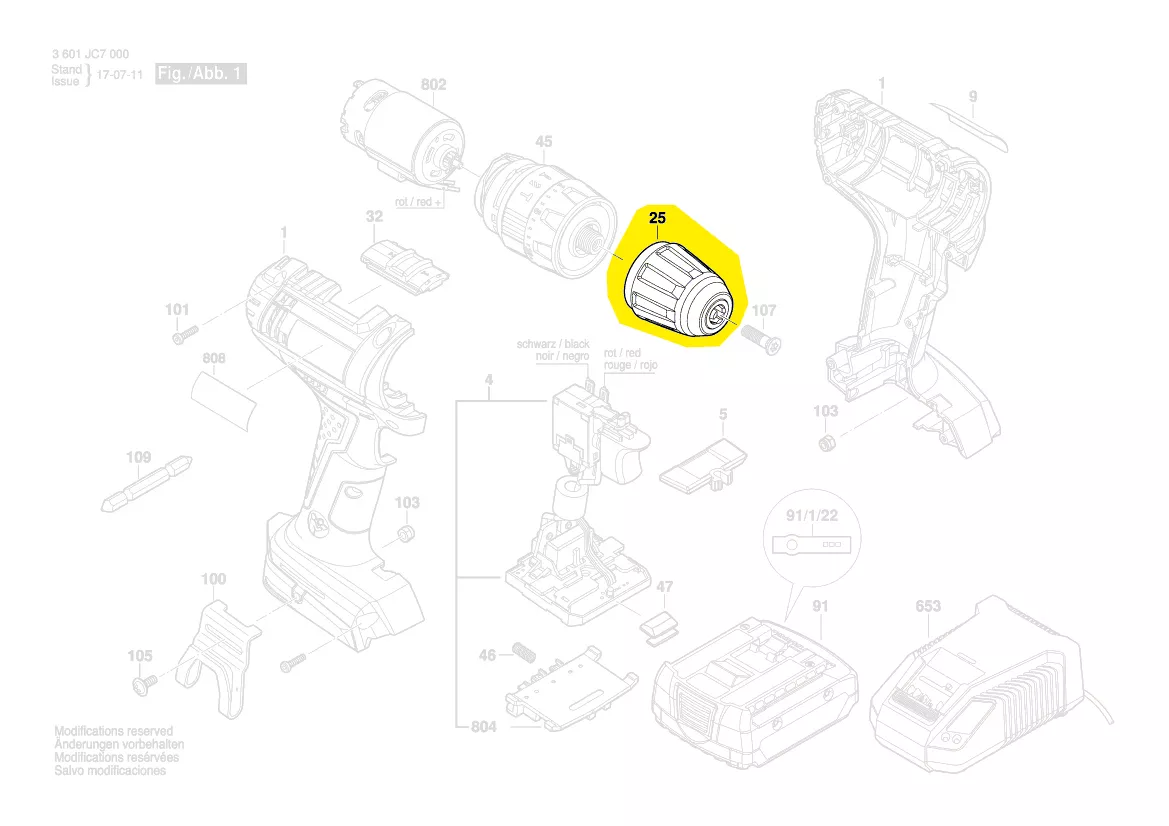 Mandrin à serrage rapide réf. 2 609 111 312 BOSCH